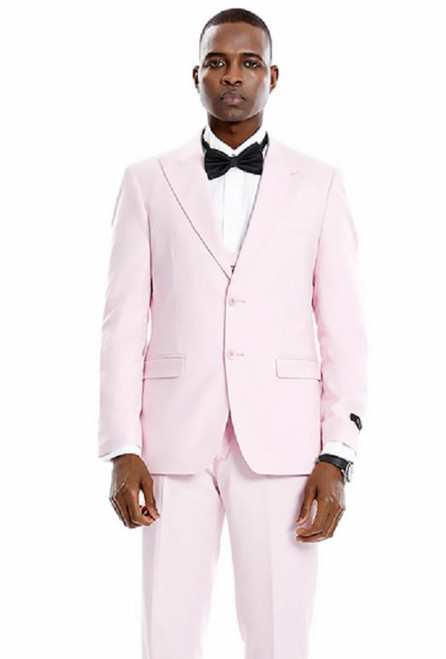 Men Suit Double Breasted Pink 2PCS Party Dinner Groom Tuxedo Wedding Formal  Suit | eBay